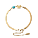 Bracelet Chrysalia à maille plate et papillon