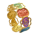 Bracelet Mosaïne émaillé à motifs spirales - Multicolore
