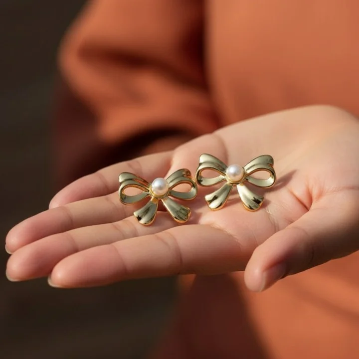 Nœud d'Amour – La Romance Irrésistible Perle & Or – Image 6