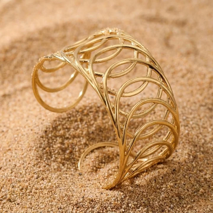 Bracelet Manchette Olympe – Le Design Ajouré Magistral – Image 9