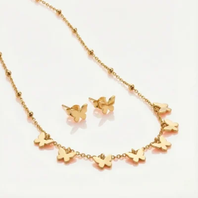 ensemble bijoux acier inoxydable