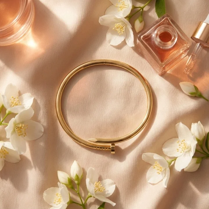 Bracelet Jonc Clou Audace – Acier Doré & Waterproof – Image 9