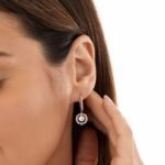 Sparkling Dance Rose Gold Plated Drop Earrings – Image 2