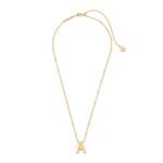 Letter A Pendant Necklace in Gold – Image 3