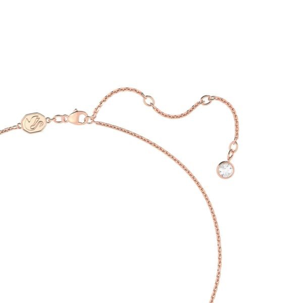 Rose Gold Coloured Una Pave Heart Crystal Pendant – Image 3