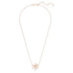 Volta Rose Gold Plated Cubic Zirconia Bow Pendant – Image 3