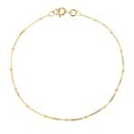 9ct Yellow Gold Beaded Chain Bracelet – Image 3