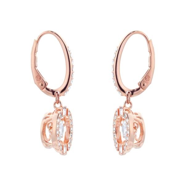 Sparkling Dance Rose Gold Plated Drop Earrings – Image 4