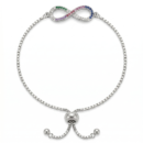 Bracelet Infinya à motif infini multicolore